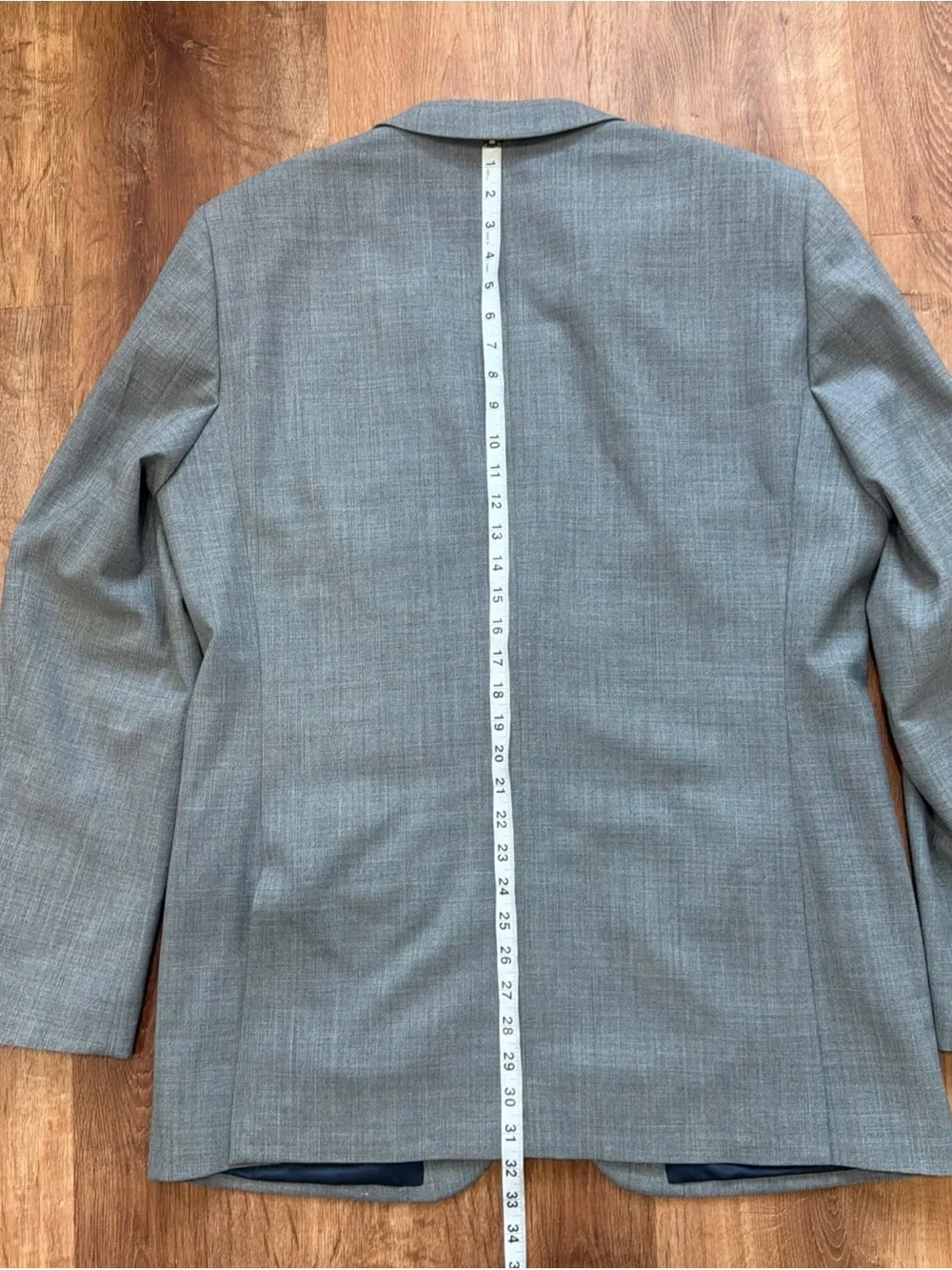 Voyager by J. Crew 44L Thompson Blazer Wool Heather Gray Sport Coat Jacket Flaw